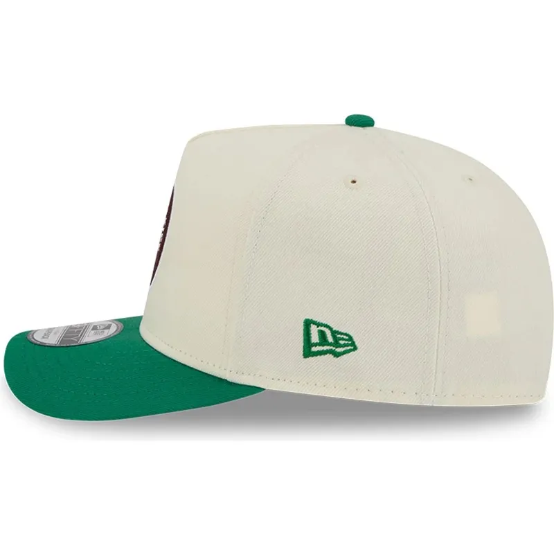 bezowo-zielona-czapka-z-daszkiem-typu-snapback-9fifty-a-frame-precurved-hardwood-classics-boston-celtics-nba-od-new-era