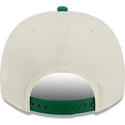 bezowo-zielona-zakrzywiona-czapka-snapback-9fifty-a-frame-precurved-hardwood-classics-boston-celtics-nba-new-era