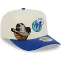 bezowo-niebieska-zakrzywiona-czapka-snapback-9fifty-a-frame-precurved-hardwood-classics-dallas-mavericks-nba-new-era