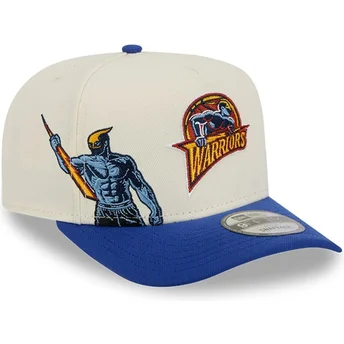Cap gebogen blue snapback 9FIFTY A Frame Precurved Hardwood Classics van Golden State Warriors NBA van New Era