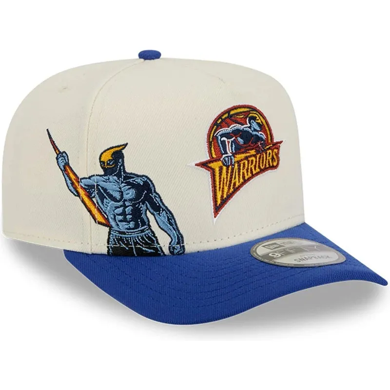cap-gebogen-blue-snapback-9fifty-a-frame-precurved-hardwood-classics-van-golden-state-warriors-nba-van-new-era