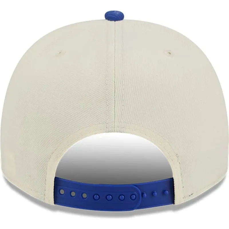 casquette-courbee-beige-et-bleue-snapback-9fifty-a-frame-precurved-hardwood-classics-golden-state-warriors-nba-new-era