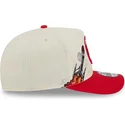 gorra-curva-beige-y-roja-snapback-9fifty-a-frame-precurved-hardwood-classics-de-houston-rockets-nba-de-new-era