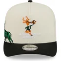 petten-gebogen-zwart-snapback-9fifty-a-frame-precurved-hardwood-classics-van-milwaukee-bucks-nba-van-new-era