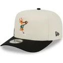 petten-gebogen-zwart-snapback-9fifty-a-frame-precurved-hardwood-classics-van-milwaukee-bucks-nba-van-new-era