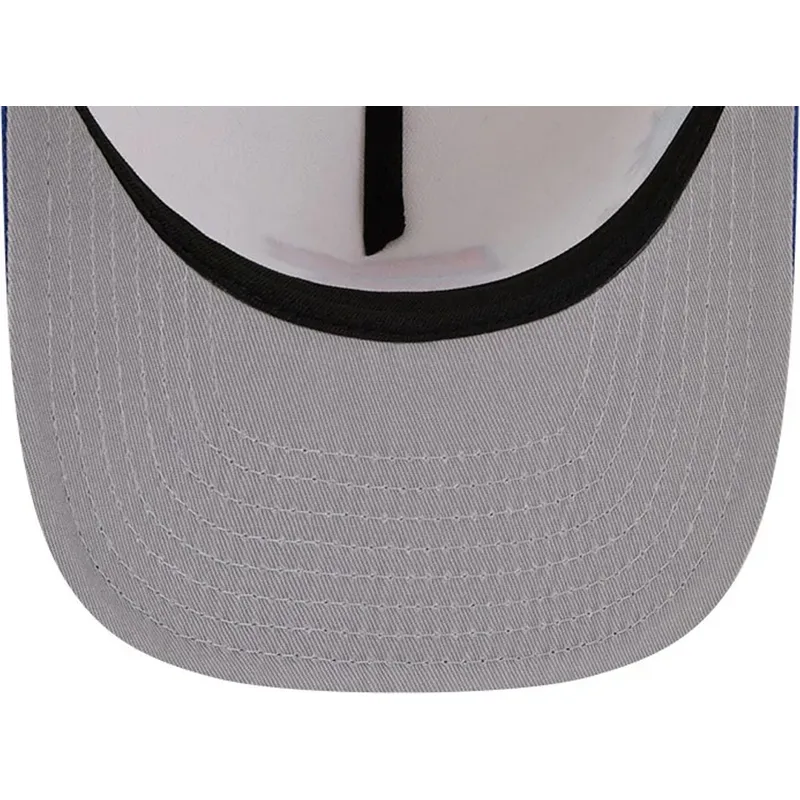 bezowo-niebieska-czapka-z-daszkiem-snapback-9fifty-a-frame-precurved-hardwood-classics-new-york-knicks-nba-od-new-era