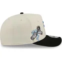 beige-och-svart-bojd-snapbackkeps-9fifty-a-frame-precurved-hardwood-classics-fran-orlando-magic-nba-av-new-era