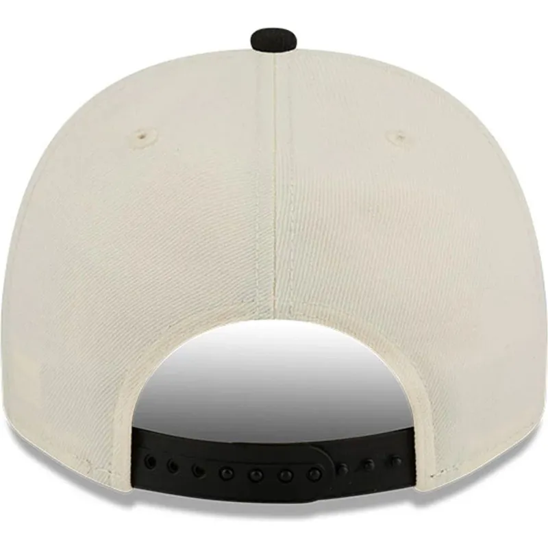 beige-och-svart-bojd-snapbackkeps-9fifty-a-frame-precurved-hardwood-classics-fran-orlando-magic-nba-av-new-era