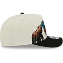 bezowo-czarna-zakrzywiona-czapka-snapback-9fifty-a-frame-precurved-hardwood-classics-vancouver-grizzlies-nba-new-era