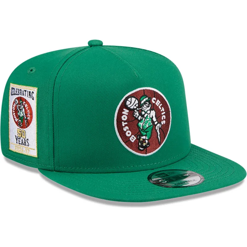 zielona-czapka-z-daszkiem-snapback-9fifty-a-frame-hardwood-classics-boston-celtics-nba-od-new-era