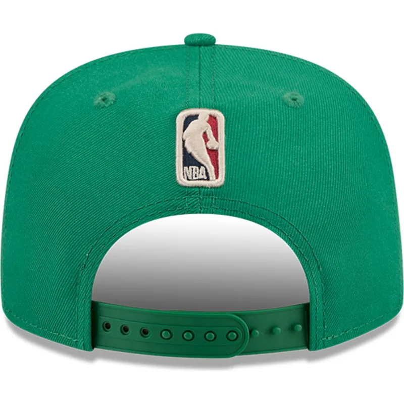 zielona-czapka-z-daszkiem-snapback-9fifty-a-frame-hardwood-classics-boston-celtics-nba-od-new-era