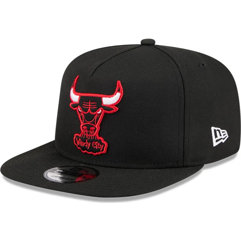 schwarze-flache-snapback-kappe-9fifty-a-frame-hardwood-classics-der-chicago-bulls-nba-von-new-era