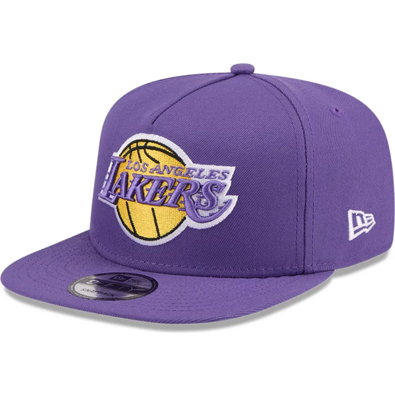 lila-platt-snapbackkeps-9fifty-a-frame-hardwood-classics-los-angeles-lakers-nba-fran-new-era