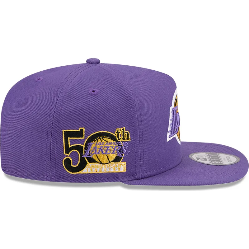 casquette-plate-violette-snapback-9fifty-a-frame-hardwood-classics-los-angeles-lakers-nba-new-era