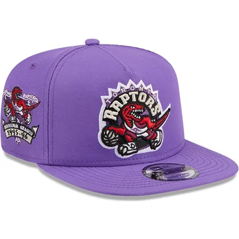 Violette Snapback-Kappe 9FIFTY A Frame Hardwood Classics der Toronto Raptors NBA von New Era