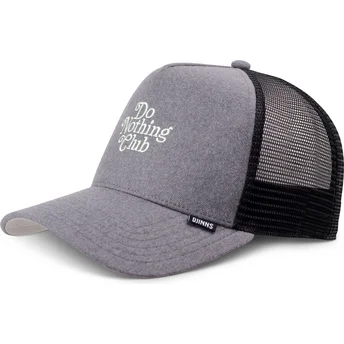 Cappellino trucker grigio Do Nothing Club HFT DNC Wooly di Djinns