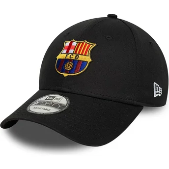Sort justerbar curved kasket fra FC Barcelona LALIGA 9FORTY Core fra New Era