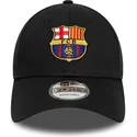 cappellino-curvo-nero-regolabile-del-fc-barcelona-laliga-9forty-core-di-new-era