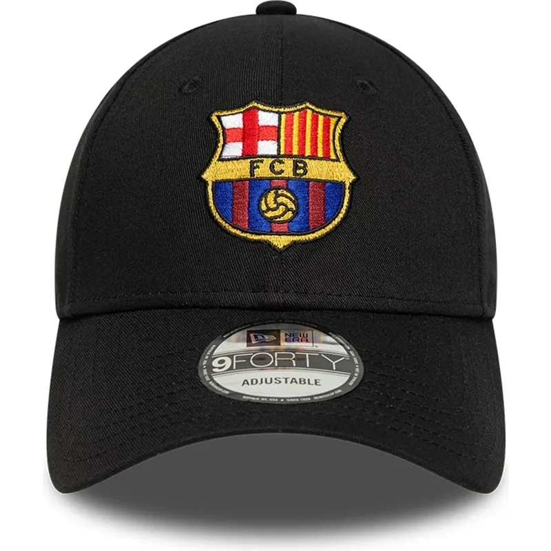 cappellino-curvo-nero-regolabile-fc-barcelona-laliga-9forty-core-di-new-era