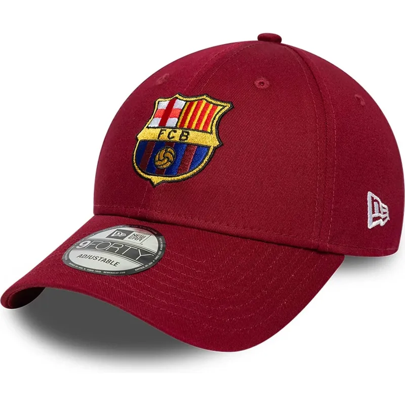 petten-gebogen-rood-snapback-9forty-ajustable-van-fc-barcelona-laliga-van-new-era