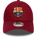 petten-gebogen-rood-snapback-9forty-ajustable-van-fc-barcelona-laliga-van-new-era