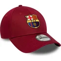 petten-gebogen-rood-snapback-9forty-ajustable-van-fc-barcelona-laliga-van-new-era