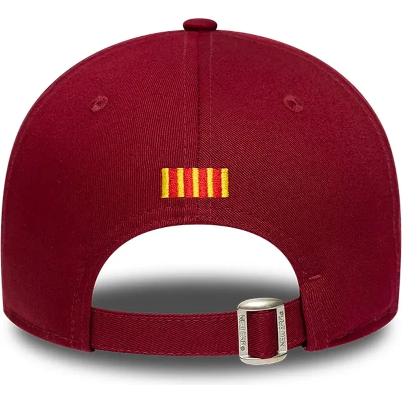 petten-gebogen-rood-snapback-9forty-ajustable-van-fc-barcelona-laliga-van-new-era