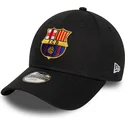 petten-gebogen-zwart-snapback-voor-kinderen-9forty-ajustable-van-fc-barcelona-laliga-van-new-era