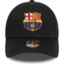 petten-gebogen-zwart-snapback-voor-kinderen-9forty-ajustable-van-fc-barcelona-laliga-van-new-era