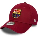 petten-gebogen-rood-snapback-voor-kinderen-9forty-ajustable-van-fc-barcelona-laliga-van-new-era