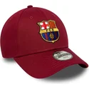 petten-gebogen-rood-snapback-voor-kinderen-9forty-ajustable-van-fc-barcelona-laliga-van-new-era