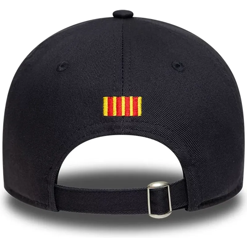 petten-gebogen-marineblauw-snapback-9twenty-ajustable-van-fc-barcelona-laliga-van-new-era