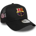 petten-gebogen-zwart-snapback-a-frame-trucker-van-fc-barcelona-laliga-van-new-era