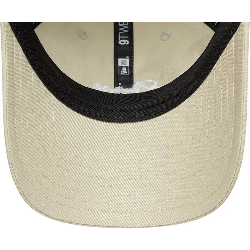 cappellino-curvo-beige-regolabile-da-donna-fc-barcellona-laliga-9twenty-wordmark-di-new-era