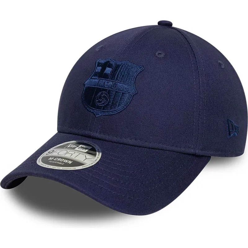 cappellino-curvo-blu-navy-regolabile-fc-barcelona-laliga-9forty-m-crown-graphic-di-new-era