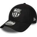 sort-curved-snapback-kasket-fra-fc-barcelona-laliga-9forty-m-crown-diamond-era-fra-new-era