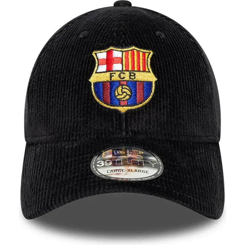 cappellino-curvo-nero-regolabile-del-fc-barcelona-laliga-39thirty-cord-di-new-era