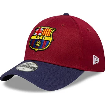 Cap gebogen multicolor snapback voor kinderen 9FORTY ajustable van FC Barcelona LALIGA van New Era