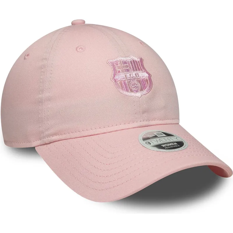 casquette-courbee-rose-ajustable-pour-femme-avec-logo-rose-fc-barcelona-laliga-9twenty-new-era