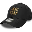 casquette-courbee-noire-ajustable-fc-barcelona-laliga-9forty-gold-new-era
