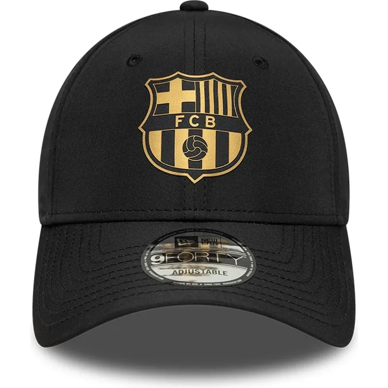 gorra-curva-negra-ajustable-de-fc-barcelona-laliga-9forty-gold-de-new-era