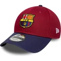 cappellino-curvo-rosso-e-blu-regolabile-fc-barcelona-laliga-9forty-contrast-di-new-era
