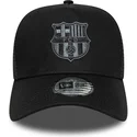 cappellino-trucker-nero-fc-barcelona-laliga-a-frame-tonal-di-new-era
