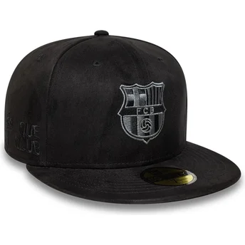 Petten gebogen zwart snapback 59FIFTY van FC Barcelona LALIGA van New Era