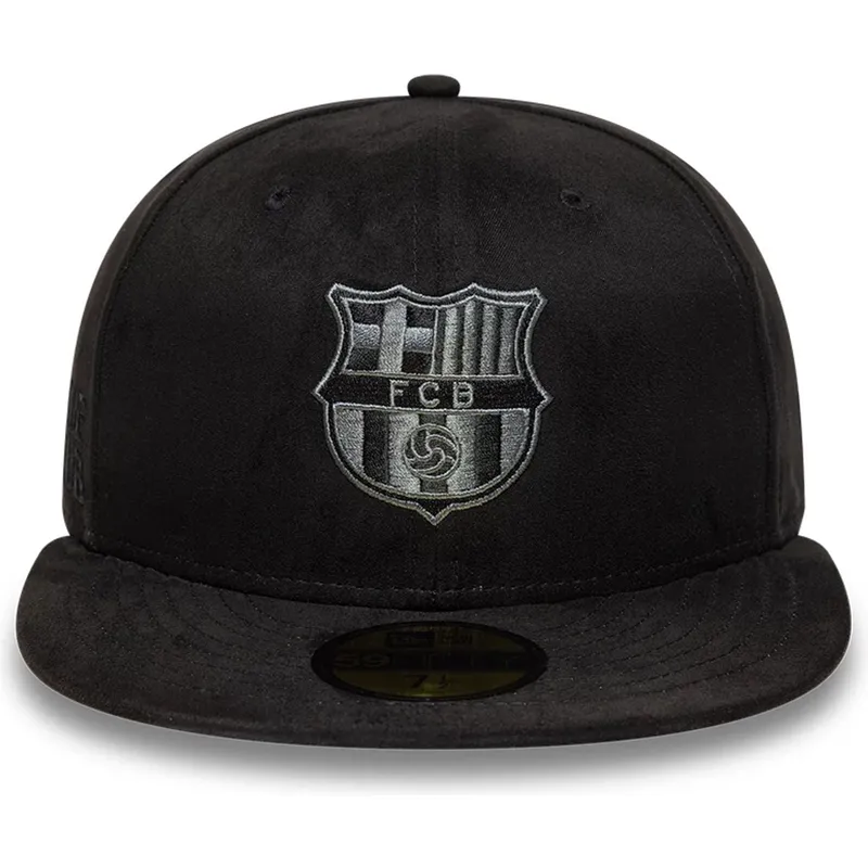 cappello-piatto-nero-regolabile-con-logo-nero-del-fc-barcelona-laliga-59fifty-mes-que-un-club-di-new-era