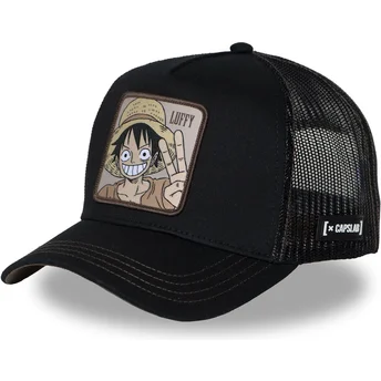 Petten gebogen zwart snapback Monkey D. Luffy One Piece van Capslab
