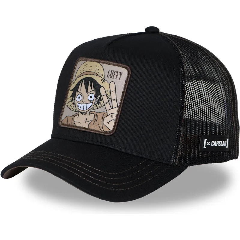 sort-trucker-kasket-monkey-d-luffy-op2-wan3-one-piece-fra-capslab