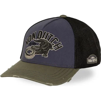 Cappellino trucker blu e verde WILD10 di Von Dutch