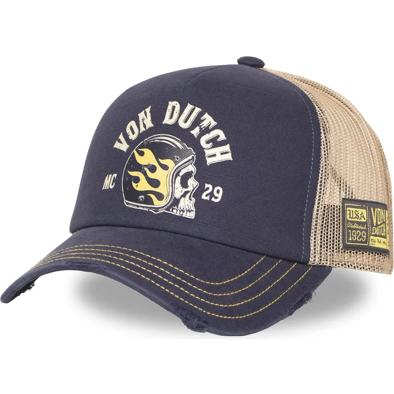von-dutch-crew30-navy-blue-and-beige-trucker-hat