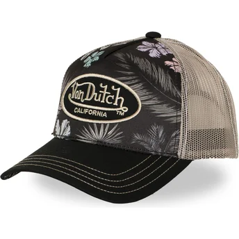 Petten gebogen zwart snapback van Von Dutch